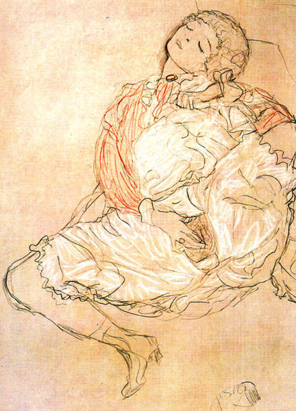 Klimt-Mulher-sentada