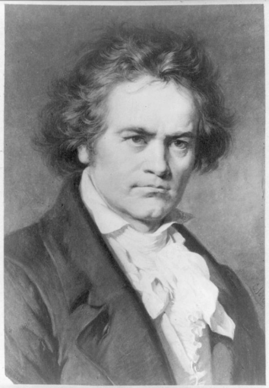Perhaps the best known image of Beethoven